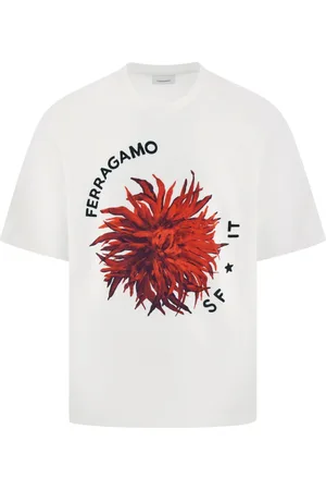 Salvatore Ferragamo T-shirt med maxi-tryk