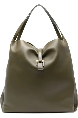 Salvatore Ferragamo Skuldertaske i læder