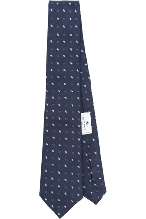 Etro Silkeslips med paisleytryk