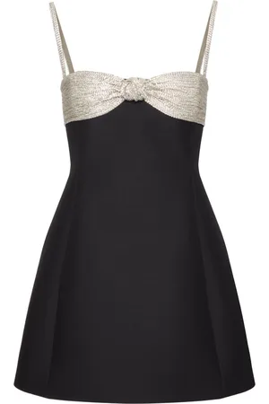 VALENTINO GARAVANI Kort kjole i crepe couture