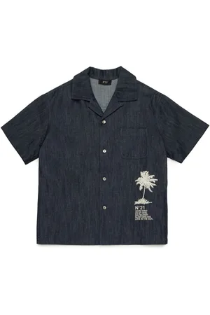 Nº21 T-shirt med palmetryk