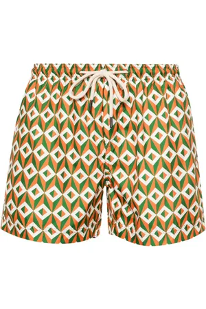 PENINSULA SWIMWEAR Ponente badeshorts med geometrisk tryk