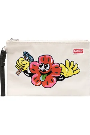 Kenzo Clutch med broderet motiv