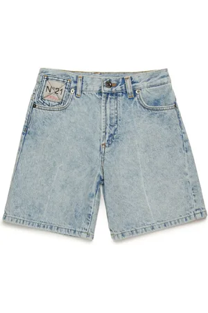 Nº21 Denimshorts med logomærke