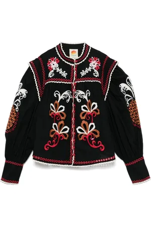 Farm Rio Mandala Richilieu bluse
