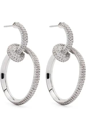 Eddie Borgo Pavé curled hoop earrings