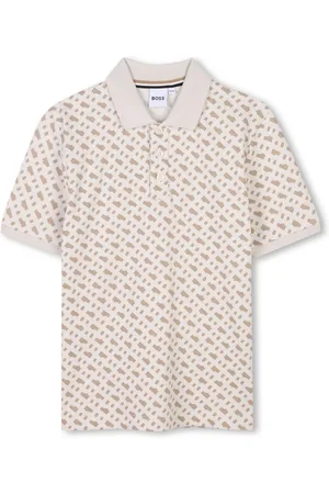 HUGO BOSS Polotrøje med monogramtryk