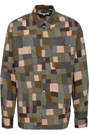 Maison Kitsuné Skjorte med geometrisk tryk
