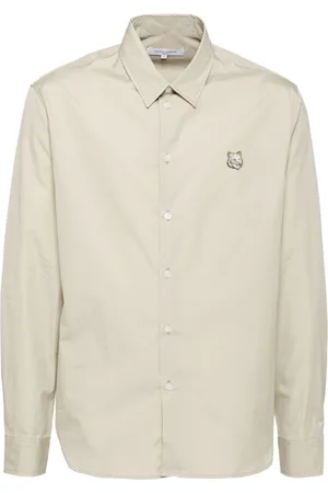 Maison Kitsuné Skjorte med broderet rævehoved