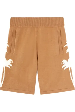 Palm Angels Strikkede shorts med palmetræ