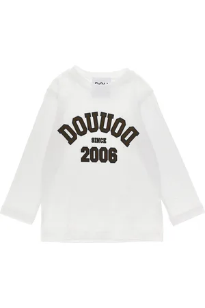 DOUUOD KIDS T-shirt med logotryk