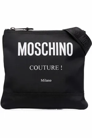 Moschino Messenger-taske med logotryk og paneler