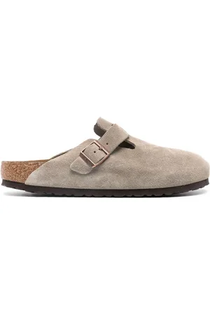 Birkenstock Boston træsko i ruskind