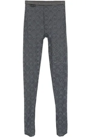 Marine Serre Tights med monogrammønster