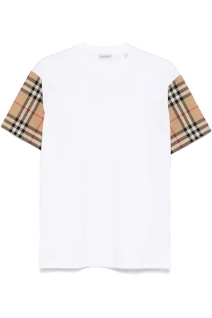 Burberry T-shirt med vintage-ternet detalje