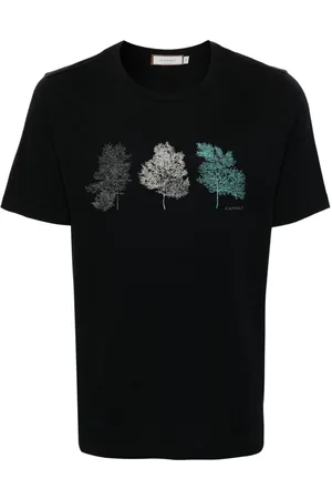 CANALI T-shirt med grafisk tryk