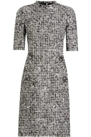 Dolce & Gabbana Mellemlang tweed-kjole