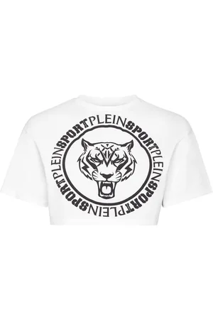 Philipp Plein Cropped T-shirt med logotryk