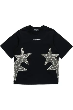 Dsquared2 T-shirt med applikeret stjerner