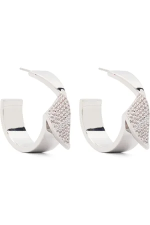 Eddie Borgo Pavé folded hoops earrings
