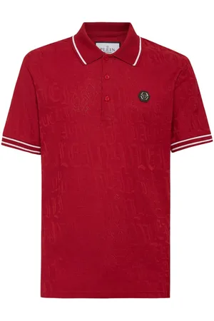 Philipp Plein Polo i jacquard med monogram