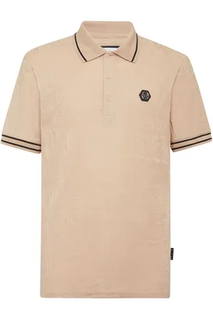 Philipp Plein Polo i jacquard med monogram