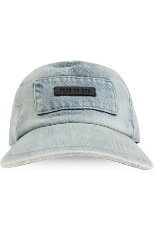 FEAR OF GOD Kasket i denim med logomærke