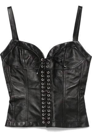 Ludovic De Saint Sernin Bustier-top i læder