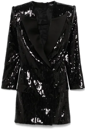 Balmain Kort kjole med pailletter