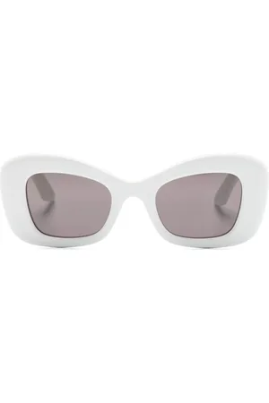 Alexander McQueen Oversize solbriller med tonet glas