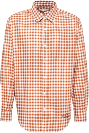 Maison Kitsuné Gingham-ternet skjorte