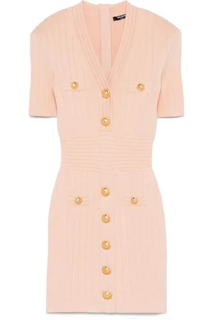 Balmain Kort strikket kjole