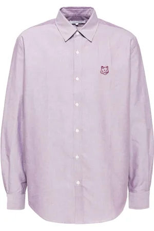 Maison Kitsuné Skjorte med broderet rævehoved
