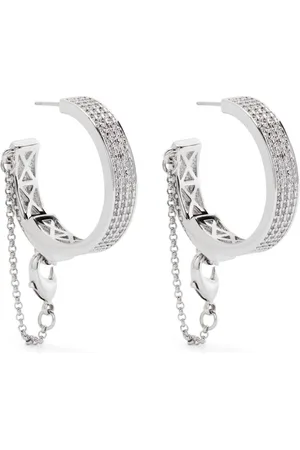 Eddie Borgo Pavé Safety Chain-øreringe
