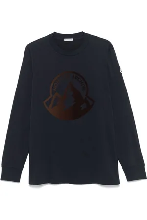 Moncler T-shirt i flocktekstur med logo