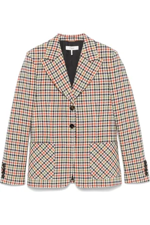 Chloé Skræddersyet blazer med ternet mønster