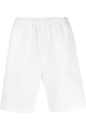 AMISH Shorts med logomærke og lige ben