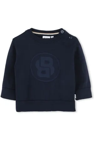 HUGO BOSS Trøje med monogramtryk