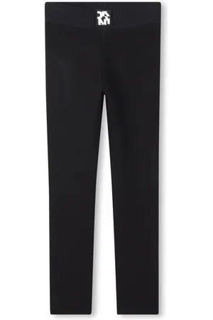 DKNY Leggings med logoapplikation