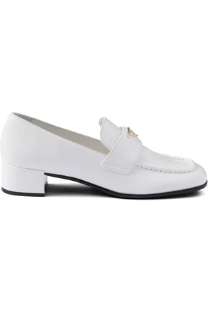 Prada 35 mm loafers i børstet læder