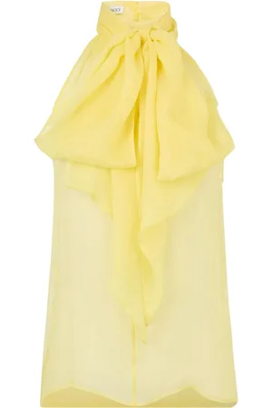 Nina Ricci Silkebluse med halterneck