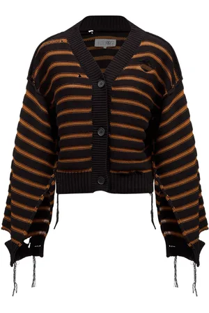 Maison Margiela Strikket cardigan med striber