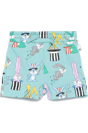 Stella McCartney Shorts med illustration-tryk