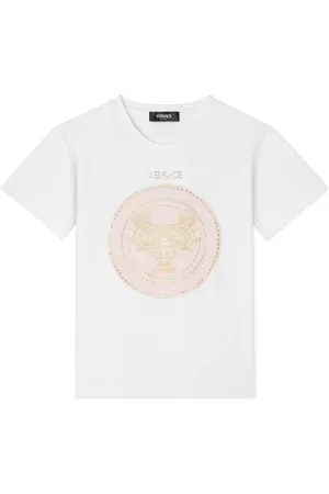 VERSACE T-shirt med logoudsmykning
