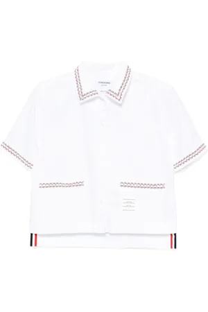 Thom Browne Cropped skjorte med sænket ryg