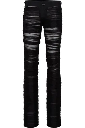 Dsquared2 Halvgennemsigtige silkebukser