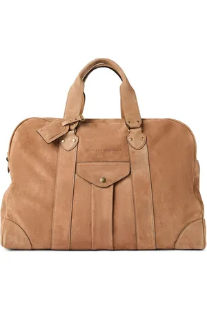 Brunello Cucinelli Holdall-taske i læder