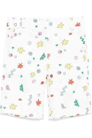 Stella McCartney Shorts med illustration-tryk