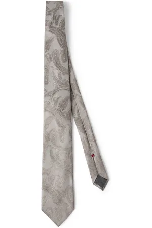 Brunello Cucinelli Silkeslips i paisley-jacquard