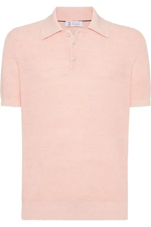 Brunello Cucinelli Ribstrikket polo